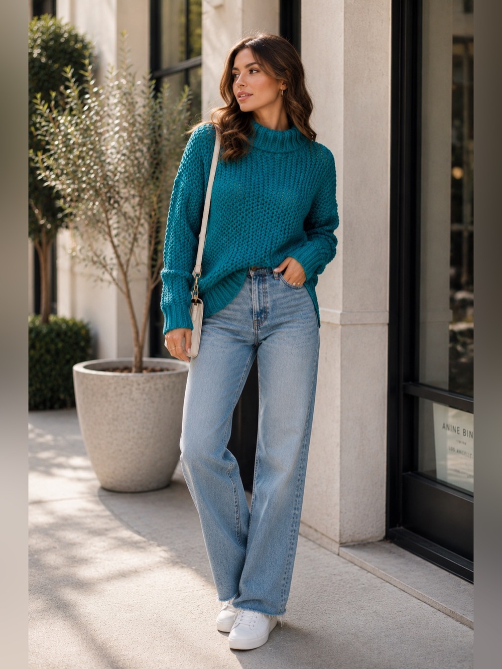 Sz XS Free People $108 MSRP NWOT My only Sunshine Dark Turquoise Sweater